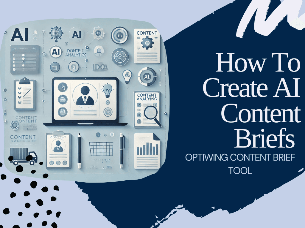 Optiwing AI content brief showing headings and questions from the live SERP