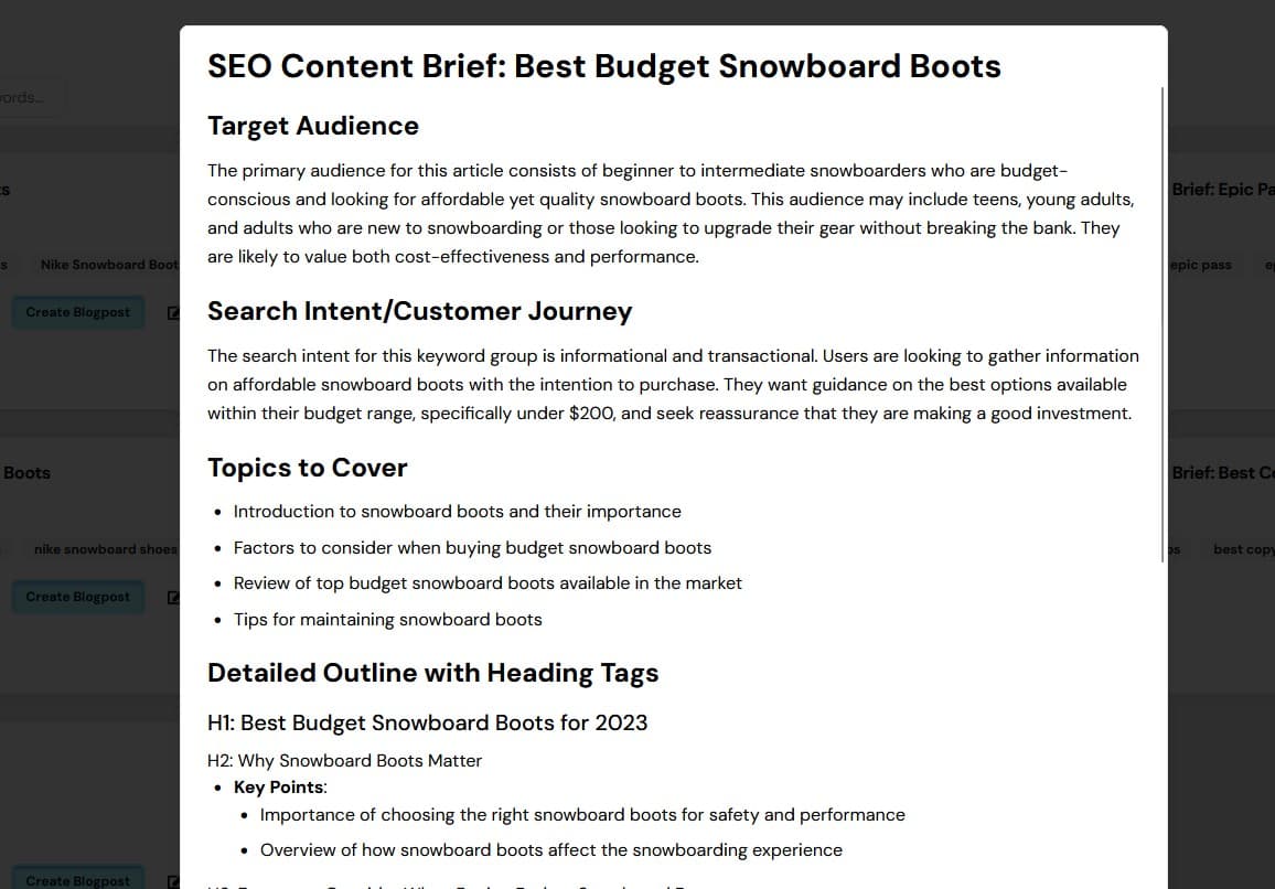 Detailed Content Outline with SEO Recommendations
